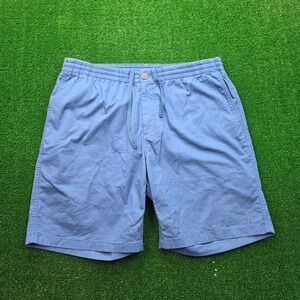 Hazzys Casual Pull On Shorts Mens US 36 Blue Chino Drawstring English Pointer